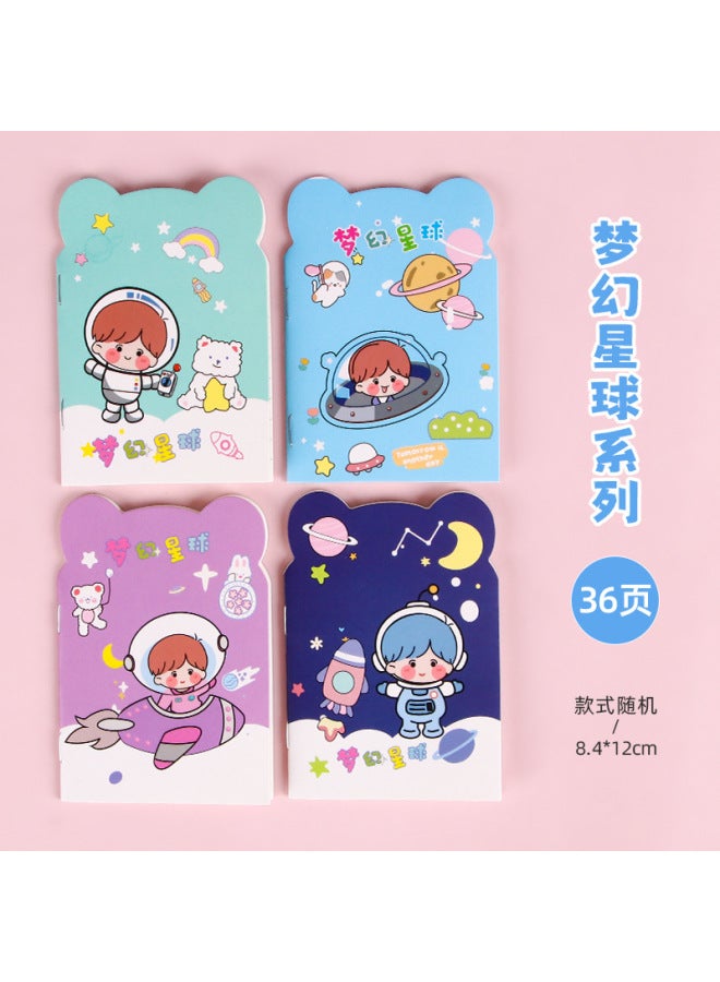 HELPS Student's Cute Notebook High Color Value Small Notebook Portable Carry-on Small Size Notepad Learning Pocket Horizontal Line Book - Image 1