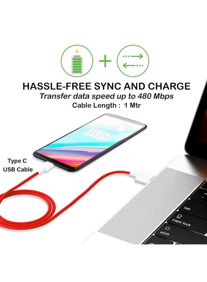 YD Original 30W Warp Type C Dash Cable for OnePlus 8 / 7T / 7T Pro / 7 Pro & Fast Charging for OnePlus 7 / 6T / 6 / 5T / 5 / 3T / 3 & All Other Type C Device [Cable Only] BG983B54 - Image 3