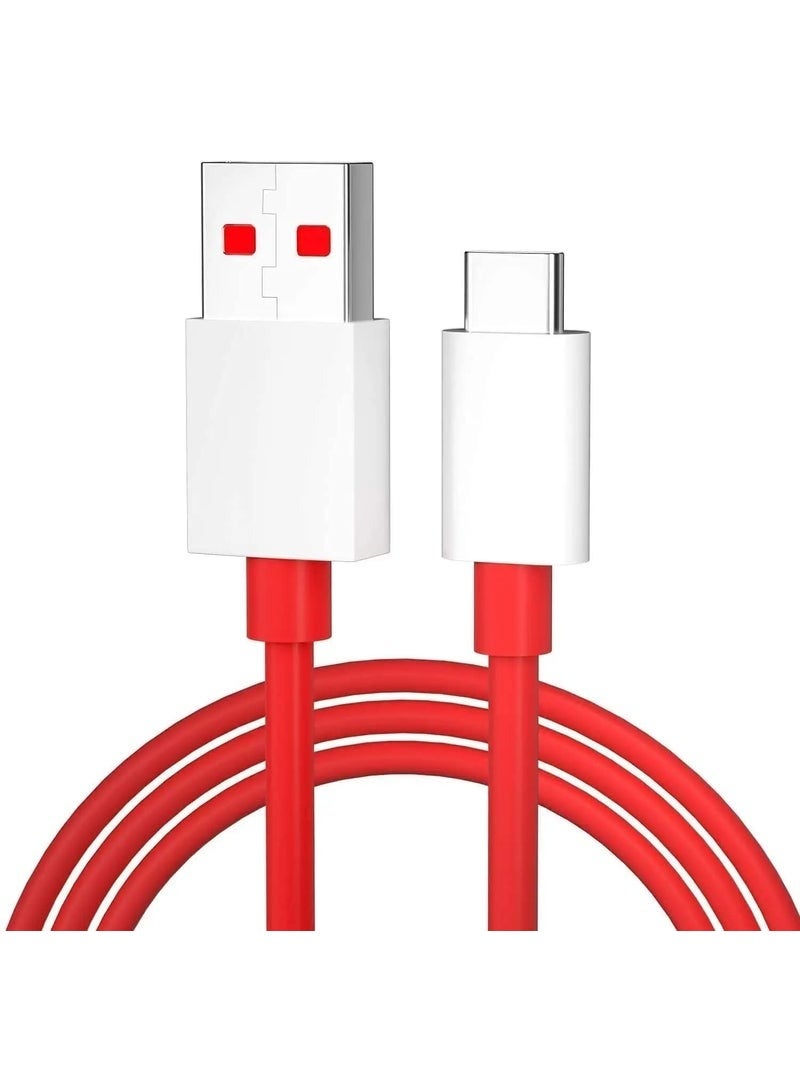 YD Original 30W Warp Type C Dash Cable for OnePlus 8 / 7T / 7T Pro / 7 Pro & Fast Charging for OnePlus 7 / 6T / 6 / 5T / 5 / 3T / 3 & All Other Type C Device [Cable Only] BG983B54 - Image 1