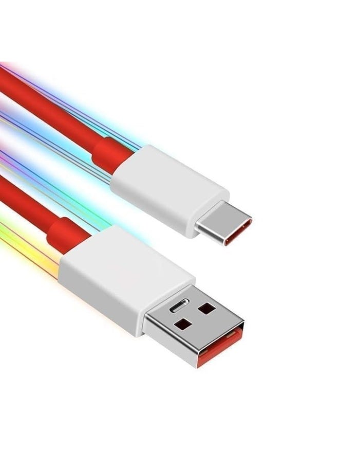 YD Original 30W Warp Type C Dash Cable for OnePlus 8 / 7T / 7T Pro / 7 Pro & Fast Charging for OnePlus 7 / 6T / 6 / 5T / 5 / 3T / 3 & All Other Type C Device [Cable Only] BG983B54 - Image 2