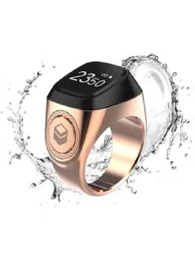 iQIBLA Smart Tasbih Zikr Metal Ring 18MM M0218RG Rose Gold  - Image 3