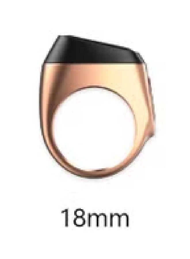 iQIBLA Smart Tasbih Zikr Metal Ring 18MM M0218RG Rose Gold  - Image 4