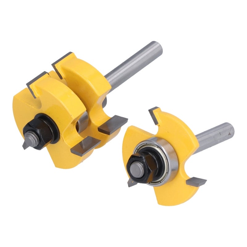Tongue Groove Router Bit: 8mm Shank Carbon Steel Heat Resistant PTFE Coating - Clean Accurate Chip-Free Cuts Wood Joint Router Bit for Professional And Amateur Woodworking Projects - Image 5