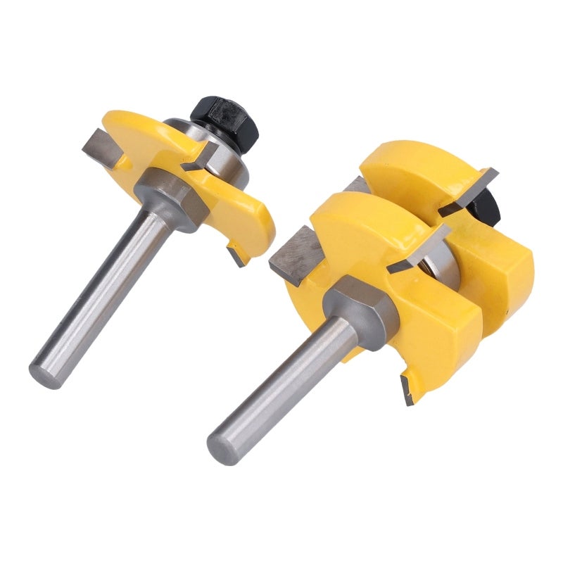 Tongue Groove Router Bit: 8mm Shank Carbon Steel Heat Resistant PTFE Coating - Clean Accurate Chip-Free Cuts Wood Joint Router Bit for Professional And Amateur Woodworking Projects - Image 4