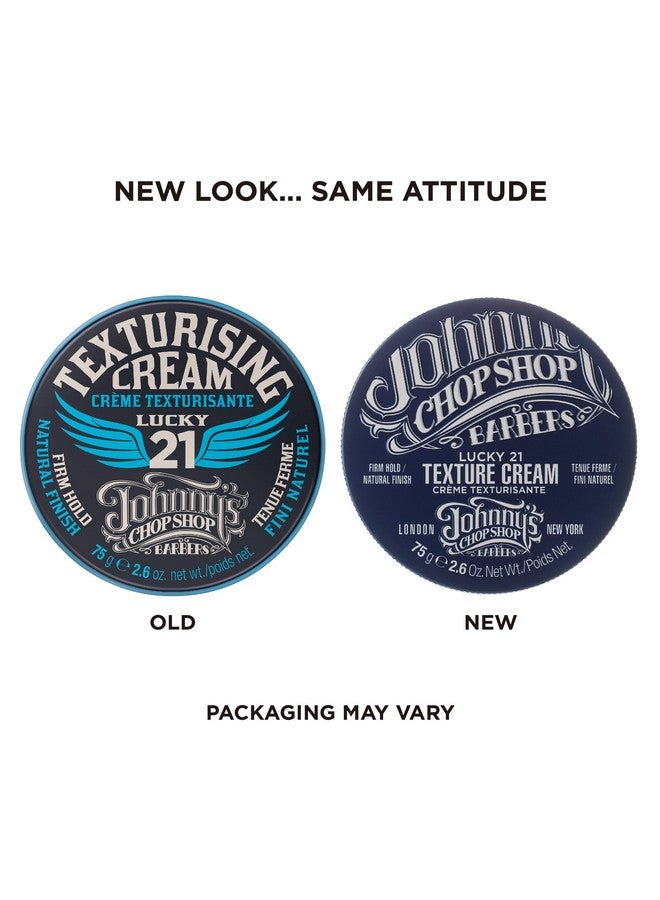 Johnny's Chop Shop Men's Hair Texturising Cream Firm Hold, Lightweight, Natural Finish 2.6 oz (Pack of 1) - Image 2