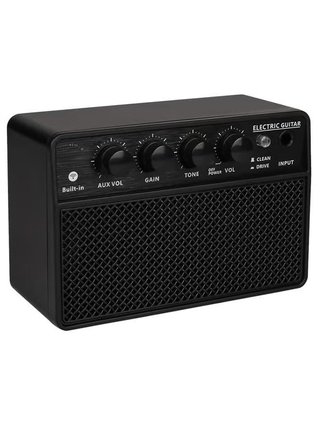 WALALLA Guitar Amplifier Small Electric Guitar Amp 10W Mini Portable Guitar Practice Speaker for Daily Practice Street Performances Rechargeable Portable Audio Supports BT/Headphone Connection 6.35mm Interface Plug - Image 1