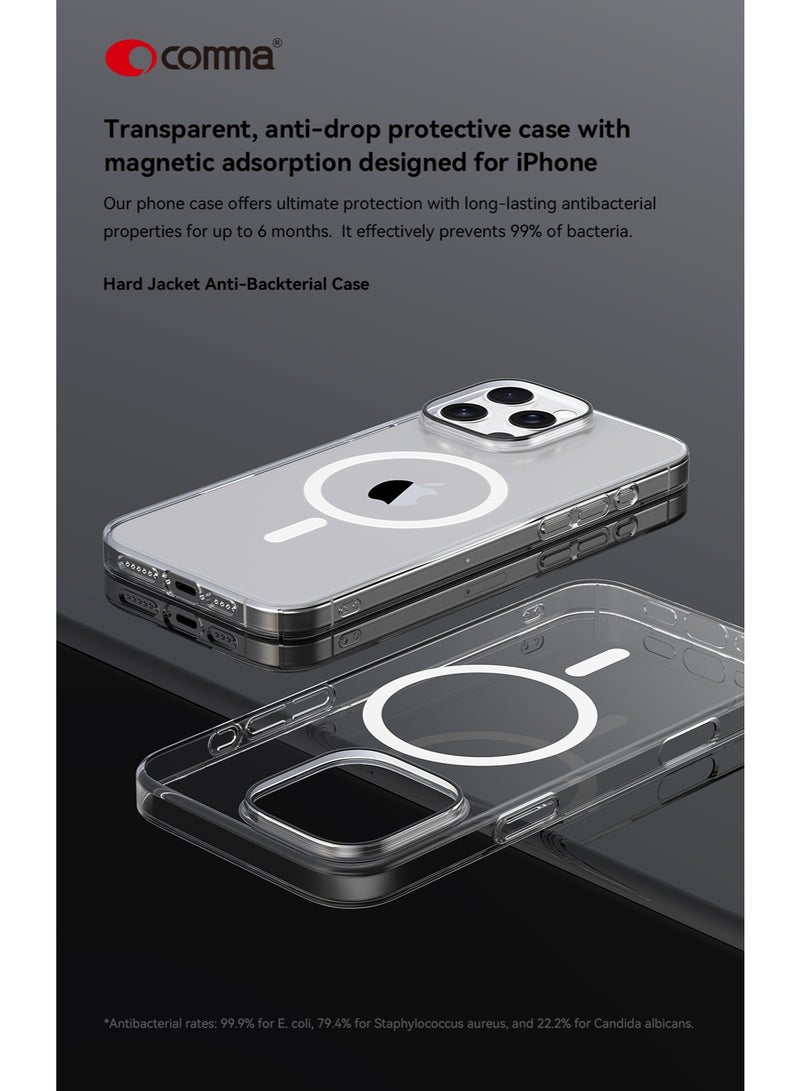 COMMA iPhone 17 Pro Max Slim Case - MagSafe - Slim Magnetic Case with Military-Grade Protection, Antibacterial, Scratch and Yellowing Resistant - Image 3