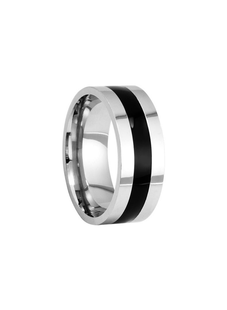 Titanium Wedding Band Steel Ring For Men And Women Size 11 - Image 2