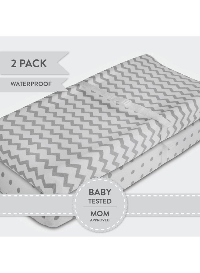 Ely's & Co. Waterproof Changing Pad Cover Set | Cradle Sheet Set by Co no need for Changing Pad Liner - Image 2
