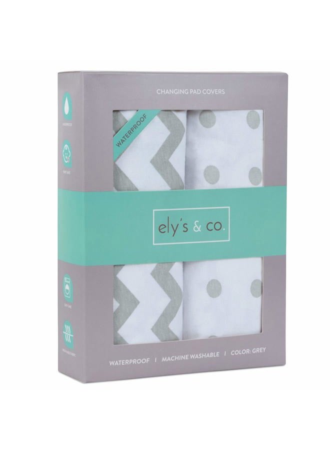Ely's & Co. Waterproof Changing Pad Cover Set | Cradle Sheet Set by Co no need for Changing Pad Liner - Image 1
