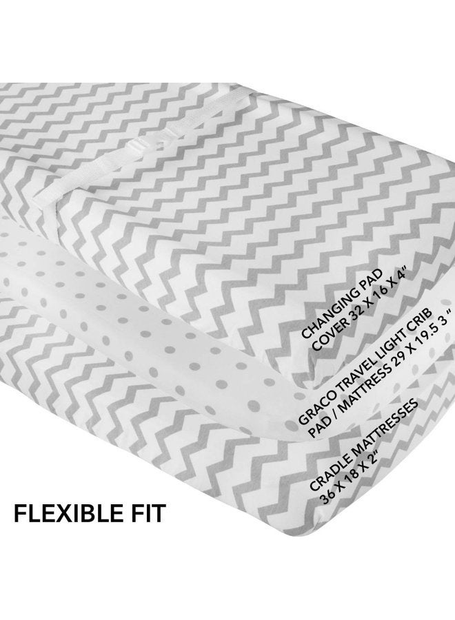Ely's & Co. Waterproof Changing Pad Cover Set | Cradle Sheet Set by Co no need for Changing Pad Liner - Image 3