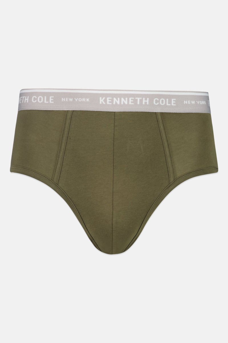 Kenneth Cole Men Set Of 2 Brand Logo Briefs, Multicolor - Image 4