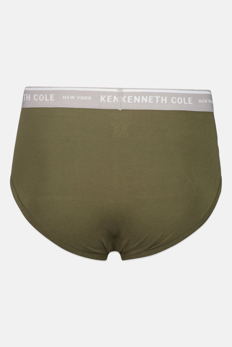Kenneth Cole Men Set Of 2 Brand Logo Briefs, Multicolor - Image 2