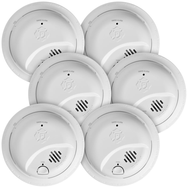 First Alert SMI100AC Hardwire Interconnect Smoke Alarm with Battery Backup 6Pack - Image 2
