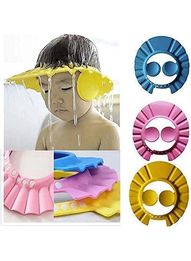 NOBILEA Baby Shower caps Adjustable Safe Soft Bathing Baby Shower Hair Wash Cap for Children, Baby Bath Cap Shower Protection for Eye and Ear(Multi-Color) - Image 2