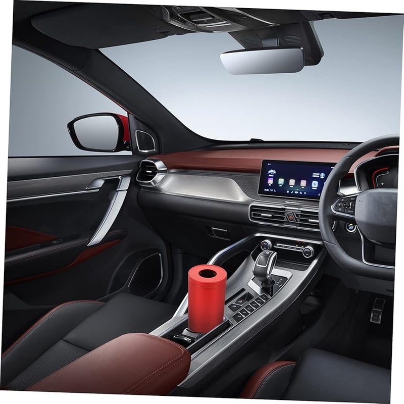 VALICLUD Round Car Tissue Box Holder Compact Design for Travel Home and Office Use - Image 3