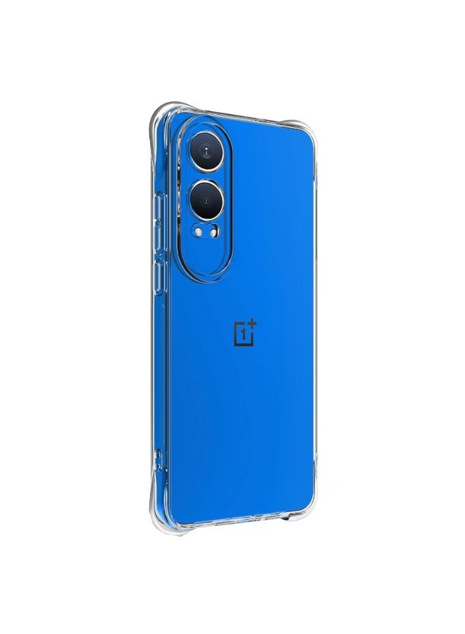 SanHu for OnePlus Nord CE4 Lite 5G 2-In-1 Thin Soft Case Cover, Anti Drop Protection, Anti Fingerprint, Durable, Easy To Clean And Install, Frosted Protective Case+Transparent Four Corner Anti Drop Protective Case - Image 3