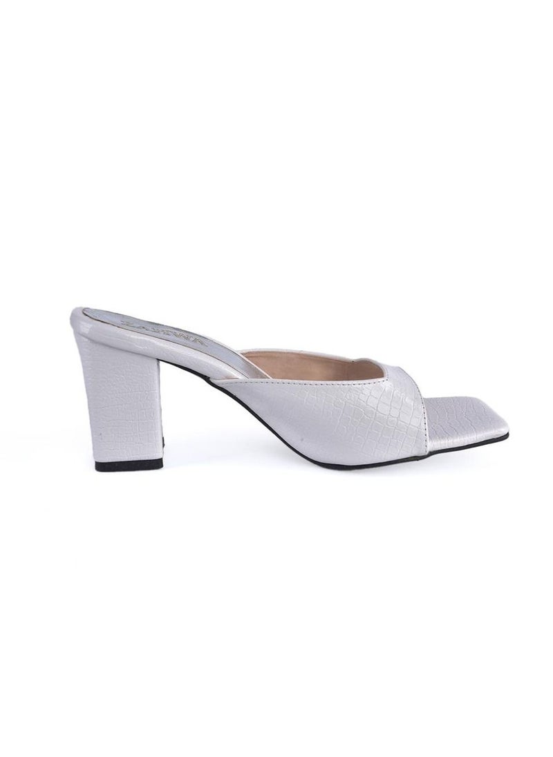 Zahwa - Heeled Sandal Crocodile Strap - Image 1