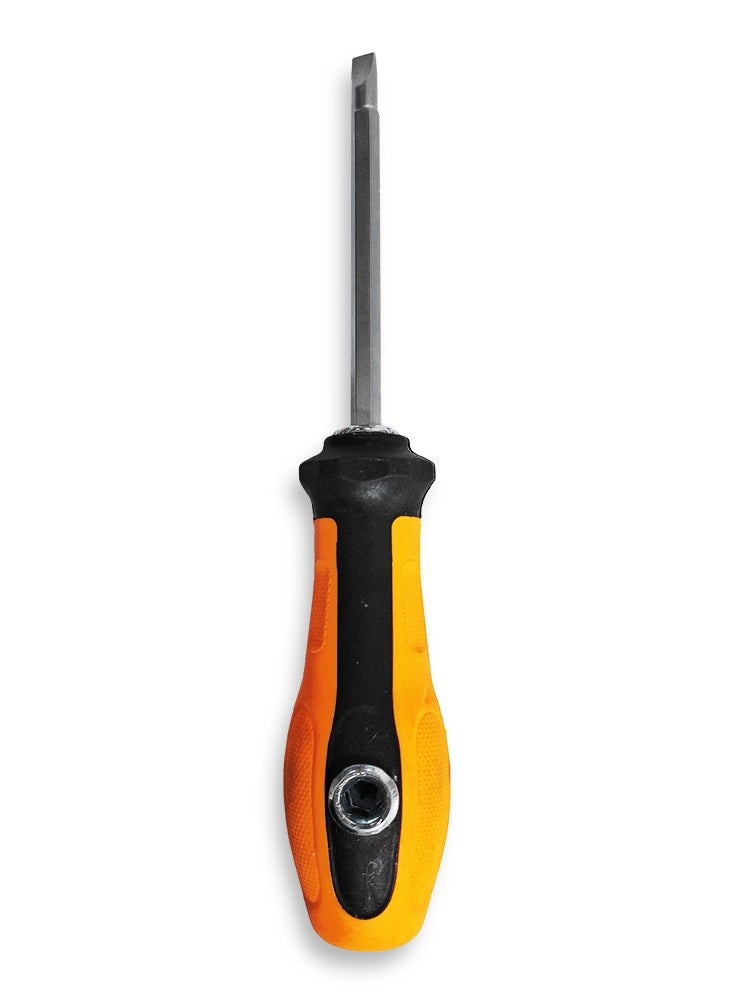 ABC - Double-head screwdriver, magnetic head, two ends in one head, flat end and star end to fit all screw shapes, metal base on the handle allows the use of external tools to increase torque when needed, made of hardened, corrosion-resistant steel to ensure long service life - Image 1