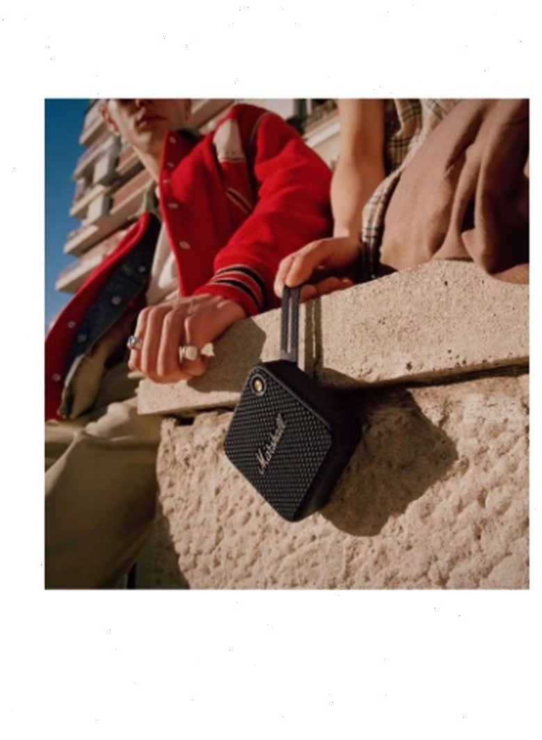 Marshal Willen Bluetooth Speaker, Wireless, 15+ Hours Playtime, Water-Resistent, Quick Charge, Stackable - Brass And Black - Image 3