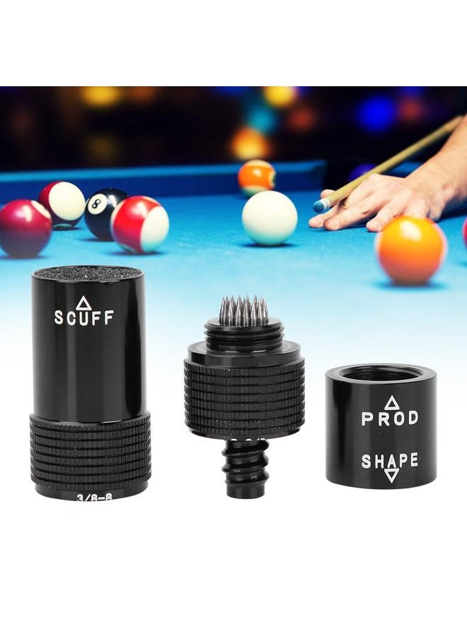 Multifunctional Pool Billiard Cue Tip Shaper Pick Pricker Billiards Repair Tool (3/8-8)
