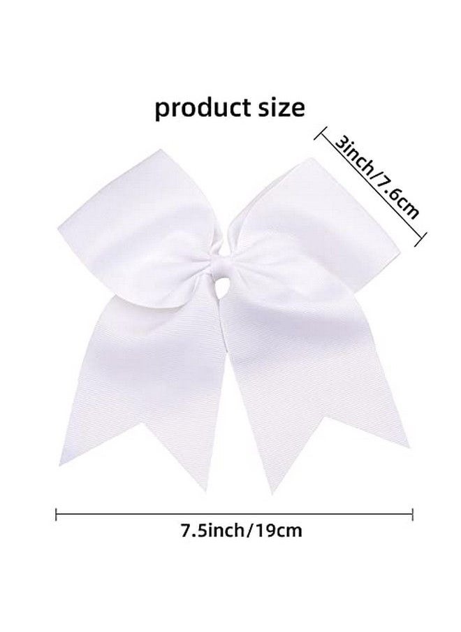 CN - Large Cheer Bow 8" Girls Ponytail Holders Jumbo Teams Cheerleaders Hair Bows Competition Sports Elastic Hair Ties Accessories - Image 1