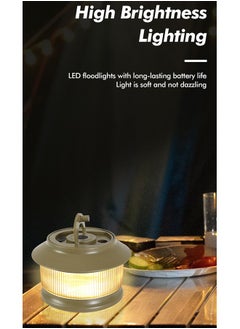MVAQKLM  LED Camping String Lights,20m Waterproof Outdoor Lights with 5 Lighting Modes,Rechargeable 3000mAh USB-C charging,2 in 1 Portable String Lights for Yard, Garden, Camping, Party  - Image 3