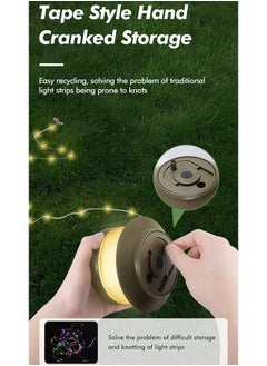 MVAQKLM  LED Camping String Lights,20m Waterproof Outdoor Lights with 5 Lighting Modes,Rechargeable 3000mAh USB-C charging,2 in 1 Portable String Lights for Yard, Garden, Camping, Party  - Image 5