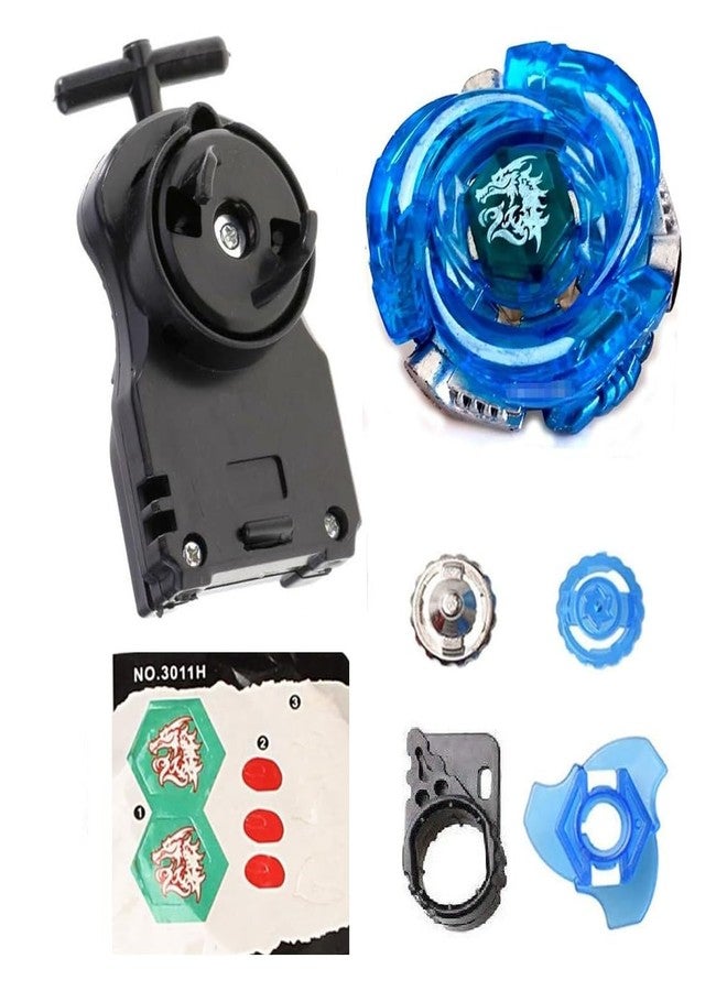 Funstars Meteo L-Drago Assault Metal Fury Spinning Top with String Launcher BB98 Blue - Image 5