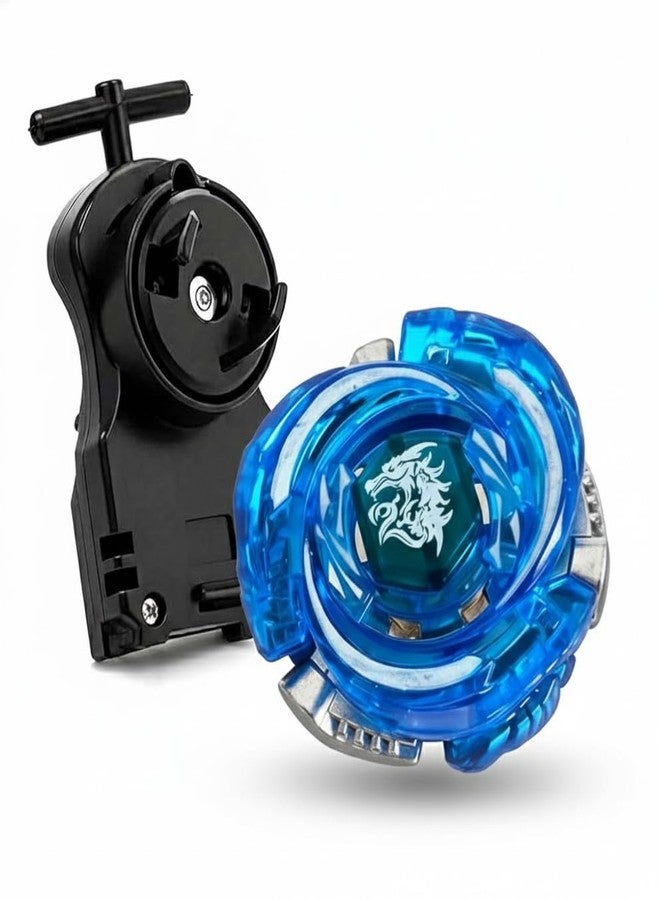 Funstars Meteo L-Drago Assault Metal Fury Spinning Top with String Launcher BB98 Blue - Image 1