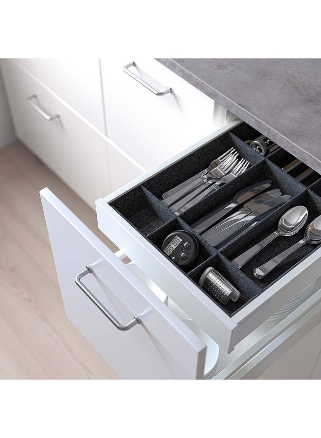 Zaboon Adjustable organiser for drawer, grey, 40 cm - Image 3