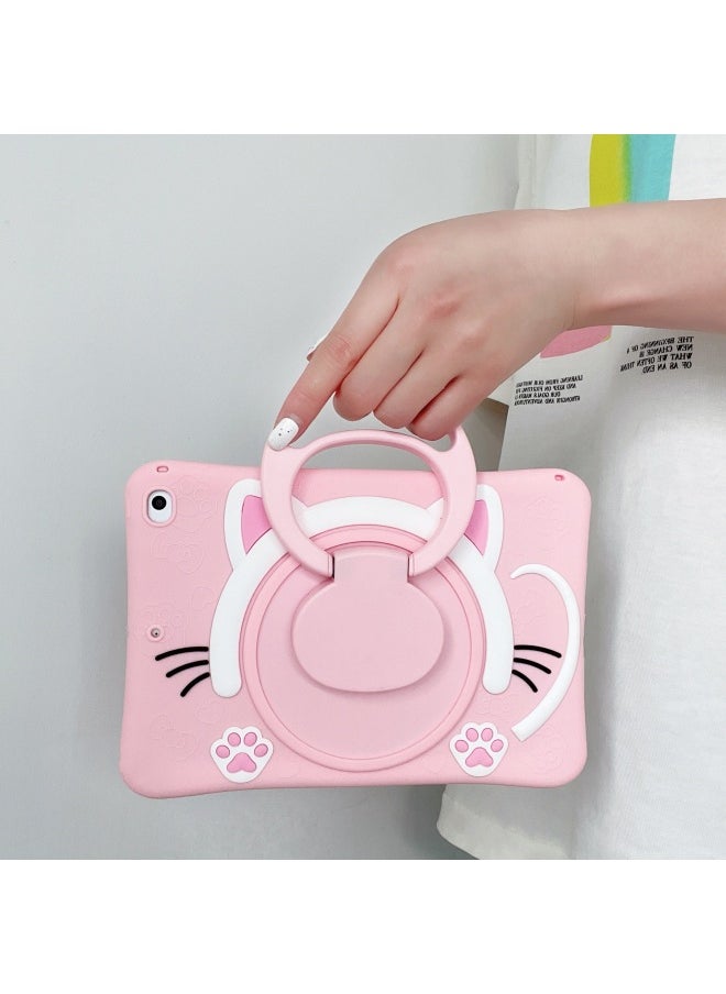 Generic - 360 Rotating Cat Face For Apple Ipad56 Generation 10.9/10.2 Huawei V7 Samsung A9T295 Lenovo Vivo-Color:Black Cat Pink Cat Slant Long Rope (without Shell)-Applicable Model:Glory V7pro (11 Inch) - Image 1