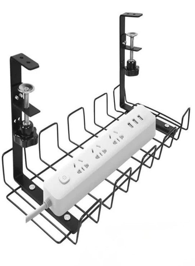 Gadget Wagon Under Desk cable Management Storage Tray, Non Drill, just plug & play - Image 1
