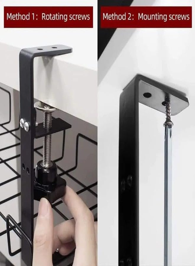 Gadget Wagon Under Desk cable Management Storage Tray, Non Drill, just plug & play - Image 5