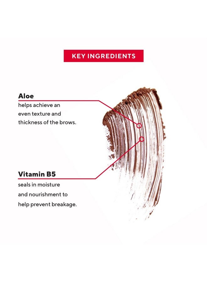 Mirabella Brow Shaper, All-In-One Long-Lasting Eyebrow Gel Shapes, Defines, Grooms, Fills & Thickens Brows, Brow Mascara with Aloe & Vitamin B5 for Conditioning & Strengthening, Universal Shade - Image 4
