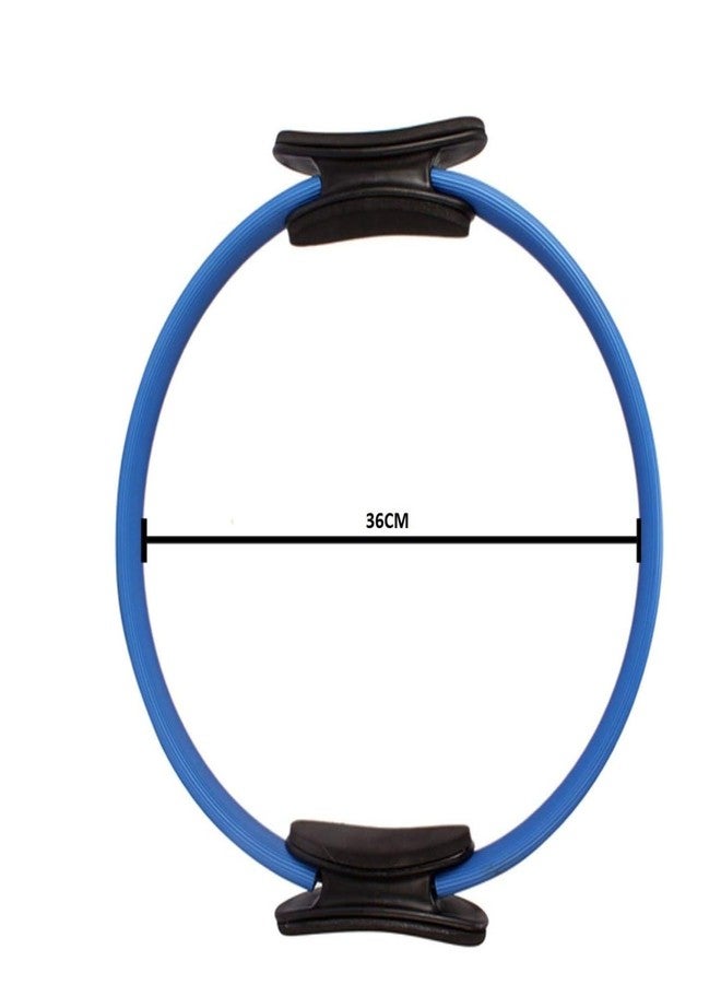 Orrda Yoga Circle Exercise Pilates Ring | Magic Circle Pilates Ring Fitness Trainer with Dual Padded Handles Full Body Toning Fitness for Beginners Men Women Stretching, Relaxation (1 Psc_Multicolor) - Image 2