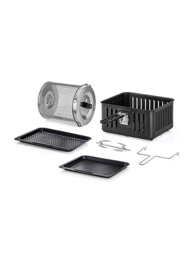 BLACK+DECKER Air Fryer Oven, Rapid Air Convection Technology, Digital Temperature Control, 90-Minute Timer, 10 Pre-Set Modes, Family-Sized Capacity, Oil-Free Cooking, 12 L 1500 W AOF100-B5 Silver - Image 5