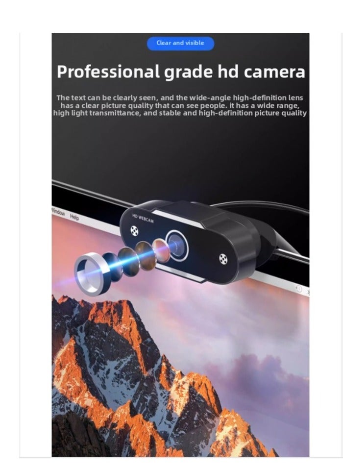 Miya Web Camera, Wireless USB Camera, Laptop Webcam with Auto Focus Function, Full 1080p Hd Webcam Plug and USB Computer Camera, Full Hd Webcam for Video Conferencing, Streaming, and Online Classes  - Image 2