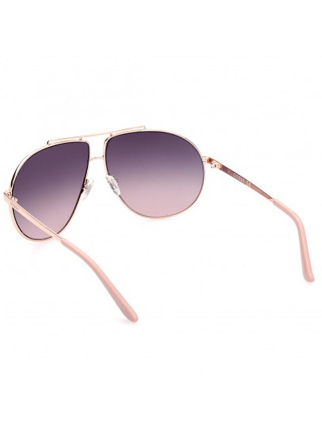 GUESS Unisex Aviator Large Sunglasses with Smoke Lenses - GU5208 28B 64mm - Image 2