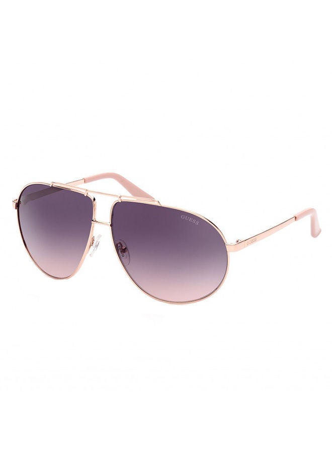 GUESS Unisex Aviator Large Sunglasses with Smoke Lenses - GU5208 28B 64mm - Image 1