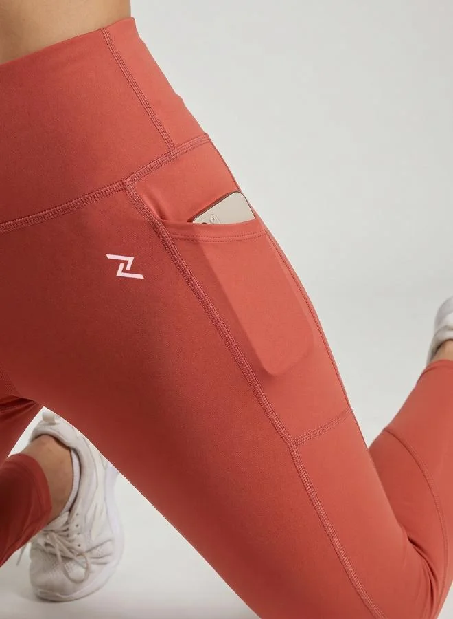 Zaecy Sunset Orange Women's Pocketed 7/8 Legging for Women | Best Price UAE