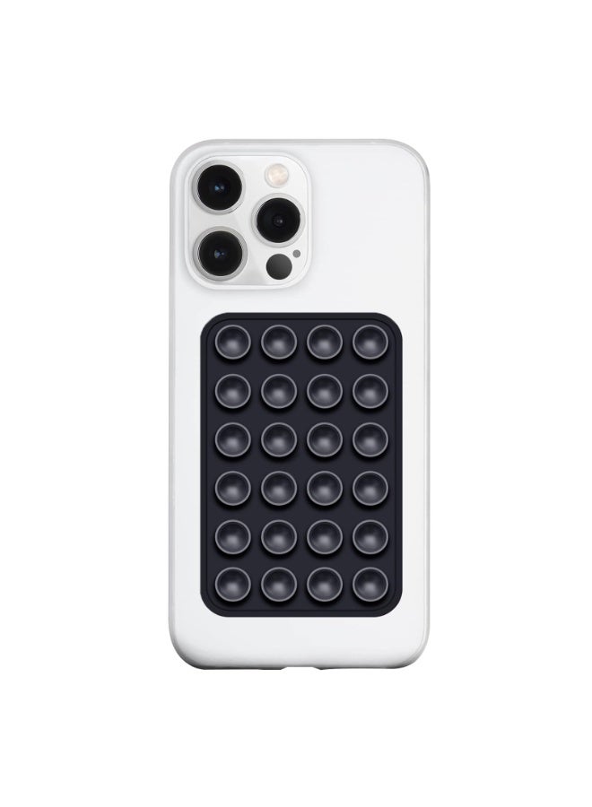Generic 4 Pcs Silicone Suction Cup Phone Case Holder, Smartphone Silicone Adhesive Phone Accessories, Hands-Free Mirror Shower Selfie Phone Holder, (Black, White, White，Clear)  - Image 2