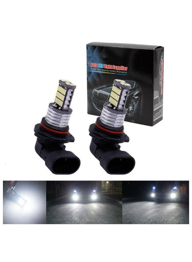 Loquat 2PCS Fog Light H7 LED Bulb H8 H9 H11 9005 9006 LED 4014 Chips 45SMD Lens 12V Car Lamps Driving Auto Lamp Super Bright - Image 1