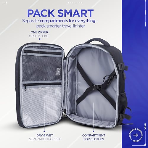 Acer Estilo Premium 15.6 Inch Black Color Backpack I Water Resistent Polyester I Expandable, 2 Zipper Front Pocket, 2 More Compartment for Laptop and Other Accessories I USB Charging I Strolley Strap - Image 4