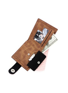 Kingdushi Horizontal Magnetic Buckle Men's Wallet Short Vintage Wallet With Zipper Change Bag  - Image 4