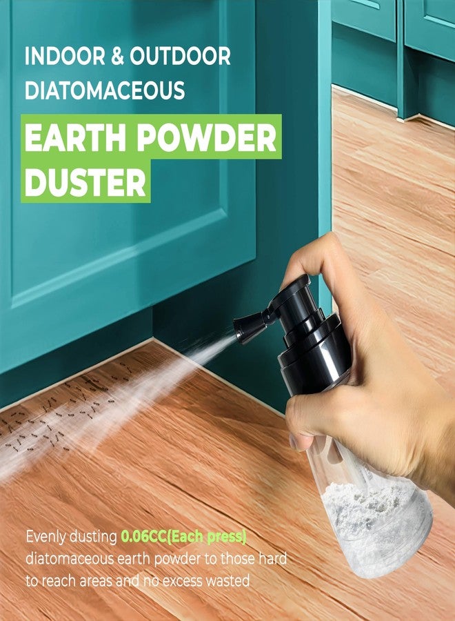 ITISBLTN Diatomaceous Earth Duster. 6oz Garden Power Dispersal for Indoor/Outdoor – Patent Design – Adjustable Sprayer Angel & Transparent Body - Image 3