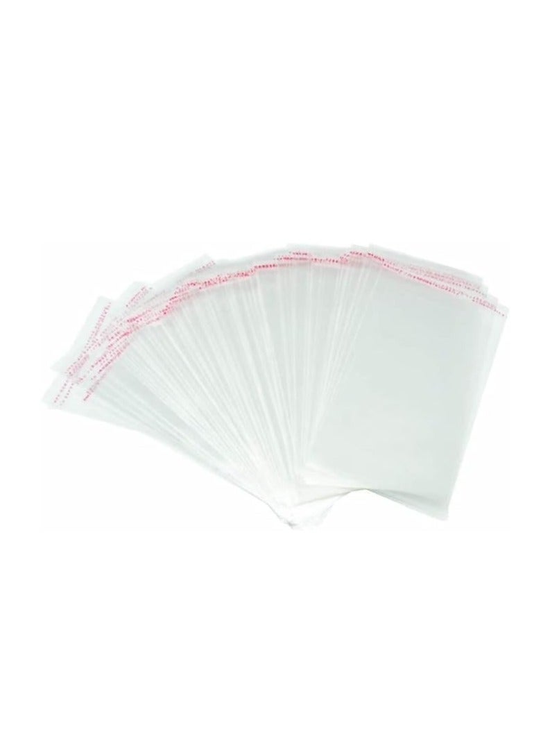 Terabyte Seal Clear Cellophane Resealable Self Adhesive Bags (7 x 11in, 100 Pieces) - Image 1