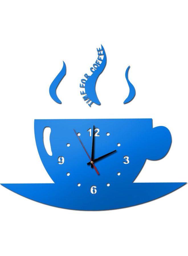 إسكدنيا ساعة حائط كوارتز من الأكريليك يمكنك تركيبها بنفسك بحسب شخصيّتك أزرق 30سم - Image 1