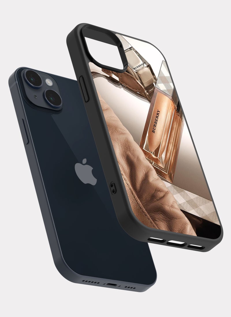 بكسلات كفر ايفون 14 بلس بربري بيج رصاصي - Image 2