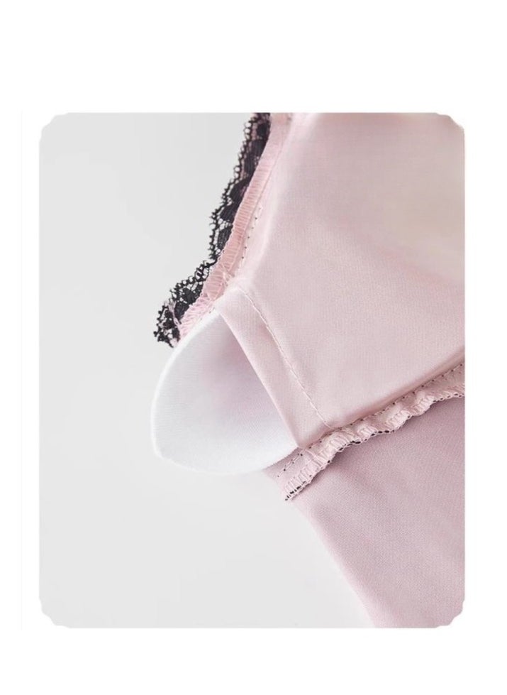 MIIOW - Strap Sleeping Skirt Women's Silk Sleeping Robe with Chest Mat Ice Silk Pure Desire Set Gift Box - Image 1